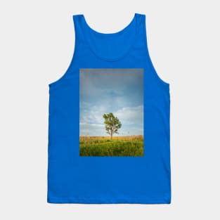 solitary tree in the meadow Tank Top